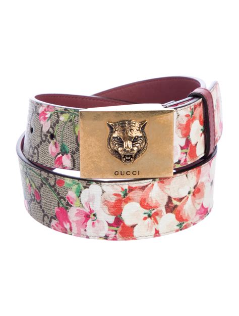 floral gucci belt|gucci canvas belt.